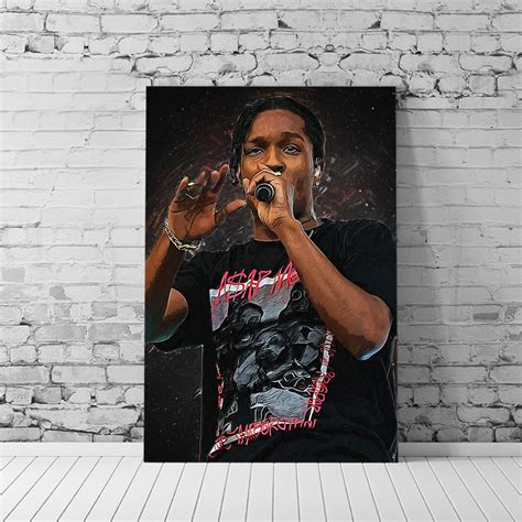 Rapper Poster Hip Hop Print Music T Rap Wall Art Etsy