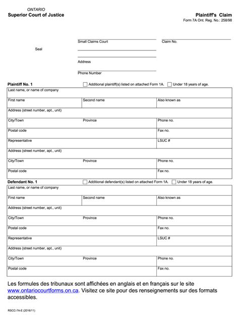 Small Claims Court Forms Fill Out And Sign Printable Pdf Template