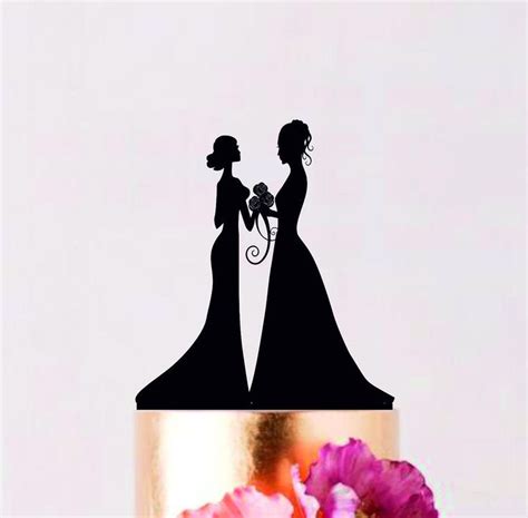 Same Sex Wedding Cake Topper Lesbian Topper Custom Wedding Etsy Wedding Cake Toppers Bride