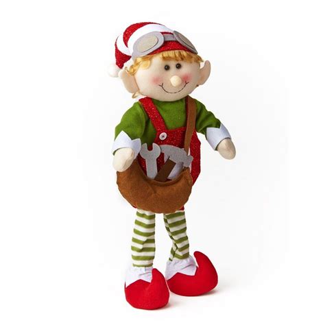 Lakeside Decorative Christmas Elf For Sitting Standing Laying Max