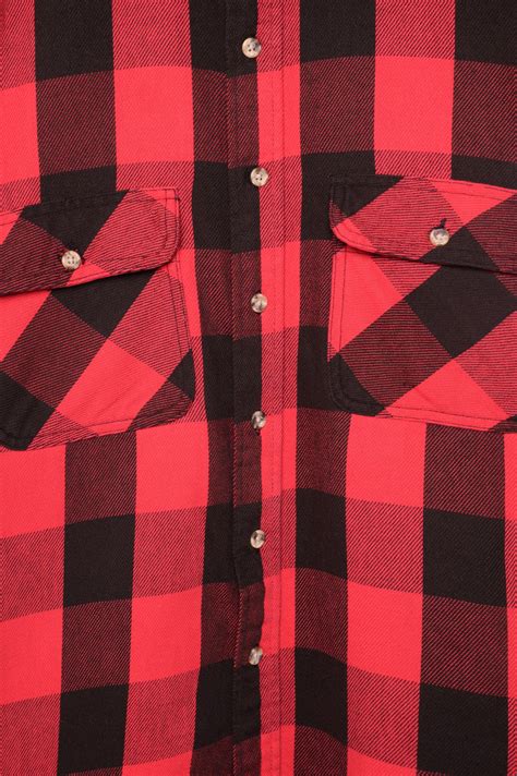 Red Flannel Shirt Free Shipping The Vintage Twin