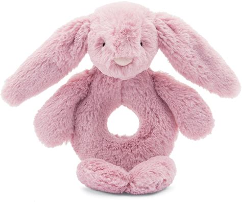 Bashful Tulip Pink Bunny Ring Rattle Toy Shop Of Florence
