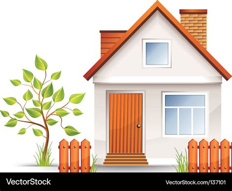 Small House Royalty Free Vector Image Vectorstock