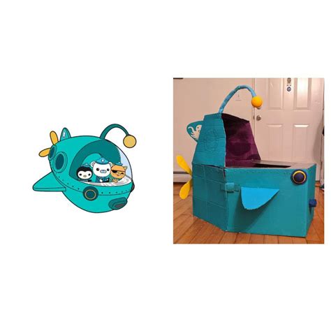 I Made My Toddler The Gup A Submarine From Octonauts Out Of 2 Cardboard