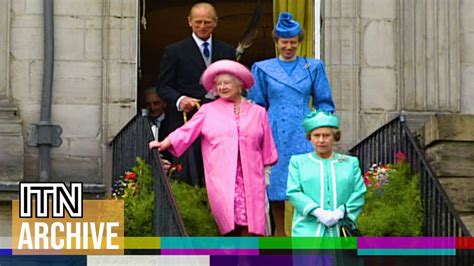 Queen Elizabeth Ii Hosts Garden Party At Holyrood Palace 1990 Royal History Youtube