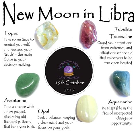 Crystals For New Moon In Libra Aquamarine Aventurine Opal