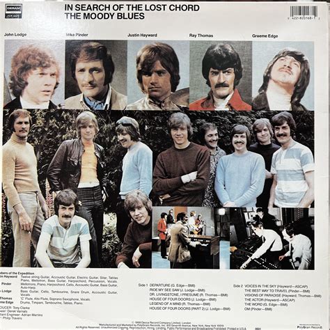The Moody Blues — In Search Of The Lost Chord Vinyl Distractions