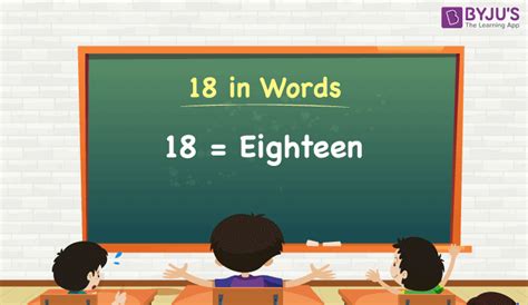 18 In Words How To Write 18 In Words Spelling Of 18