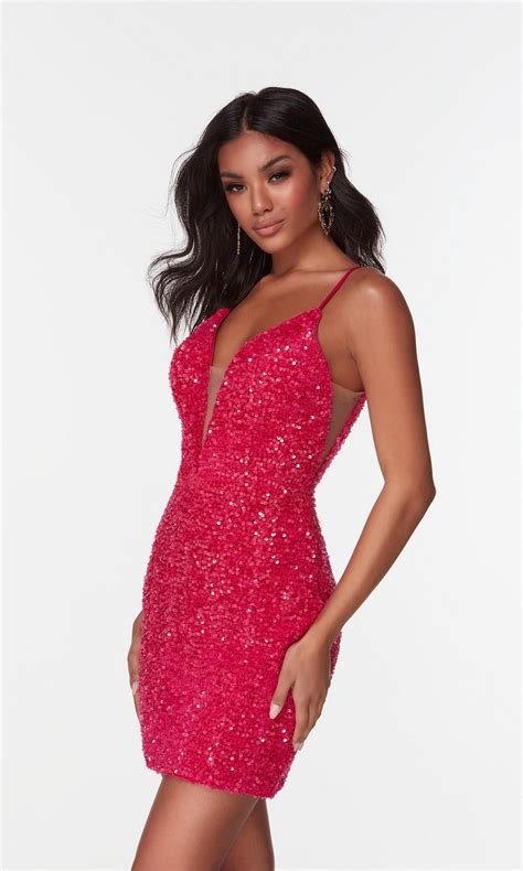 Alyce Tight Sequin Mini Homecoming Dress Promgirl