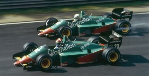 Eddie Cheever 23 Benetton Team Alfa Romeo And Riccardo Patrese 22