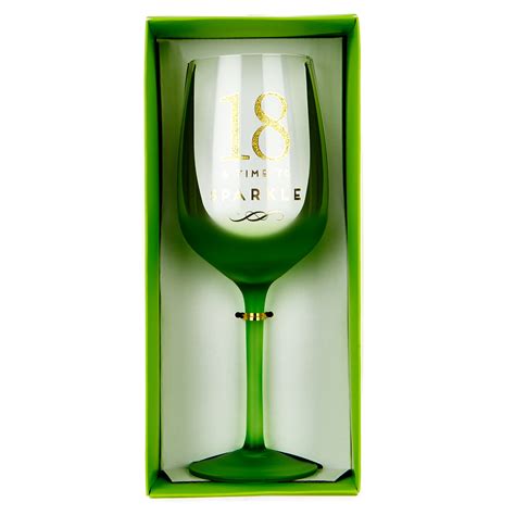 Buy 18th Birthday Wine Glass Time To Sparkle For Gbp 499 Card