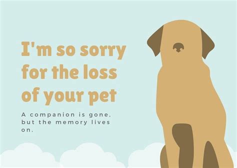 Homemade Cards On The Loss Of Your Furry Friend Pet Sympathy Card