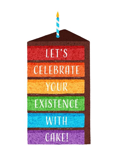 Rainbow Birthday Cake Card Scribbler