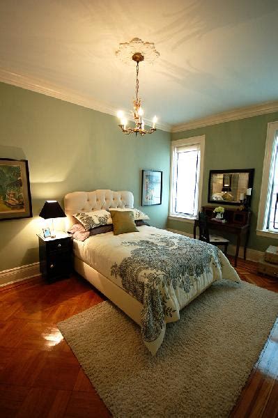 This color is at transition between light and darker green. Green Paint Colors - Transitional - bedroom - Benjamin ...