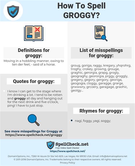 How To Spell Groggy And How To Misspell It Too