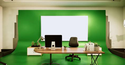 Office Background Video For Green Screen Perfect For Virtual Presentations