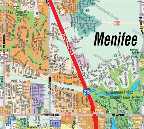 Menifee Map Riverside County Ca Otto Maps