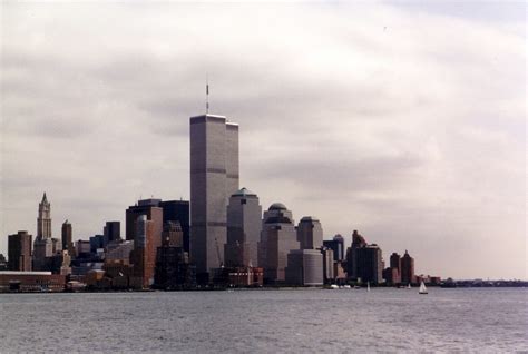 Filworld Trade Center New York City From Hudson July 1999