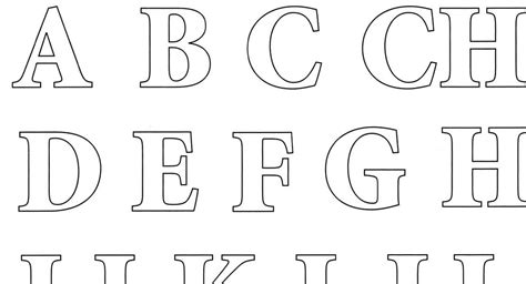 Alfabeto Para Imprimir Y Colorear Letras Muy Grandes Printable Alphabet