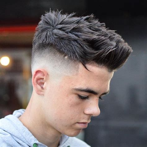 But unlike a bald fade, a high taper fade haircut doesn't cut down to the skin and instead levels off at very short hair. 27 Haircut Styles for Men