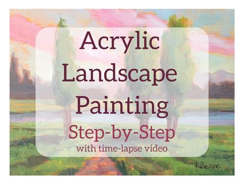 Learn How To Paint An Acrylic Landscape Step By Step With Examples