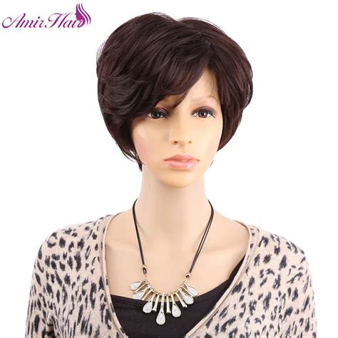 Amir Hair Natural Straight Hair Short Wig For Women Hairstyles Afro