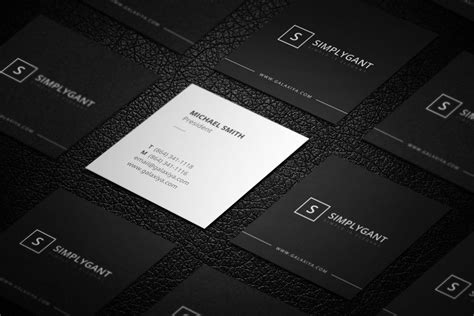 Minimal Square Business Cards Square Business Cards Create Business