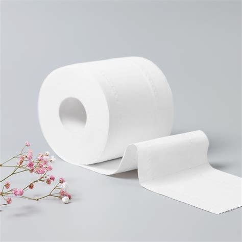 Youjia 20 Rolls Natural Wood Pulp Tissue Bathroom Toilet Roll Paper