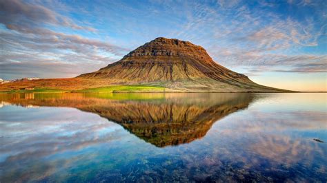 Landscape Mountain Kirkjufell Iceland Lake Wallpapers Hd Desktop