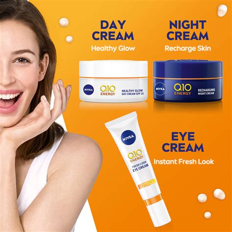 Nivea Q10 Energy Fresh Look Eye Cream With Vitamin C 15ml Feelunique