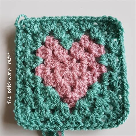 The Patchwork Heart Heart Granny Square Tutorial
