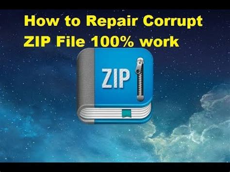 How To Repair Corrupt ZIP File 100 Work YouTube