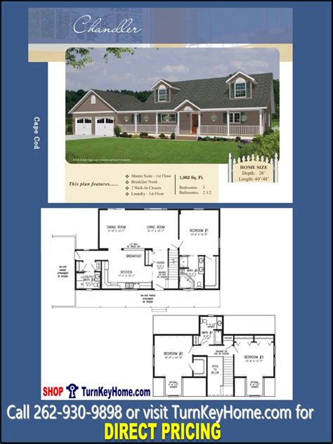 Chandler Cape Cod Style Modular Home From Stratford Homes Modular Home