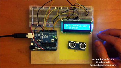 Arduino Tutorial Using An Ultrasonic Range Sensor With Lcd Display And