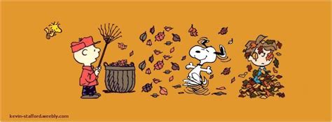 peanuts charlie brown snoopy linus autumn fall fb cover facebook covers fall cover photos