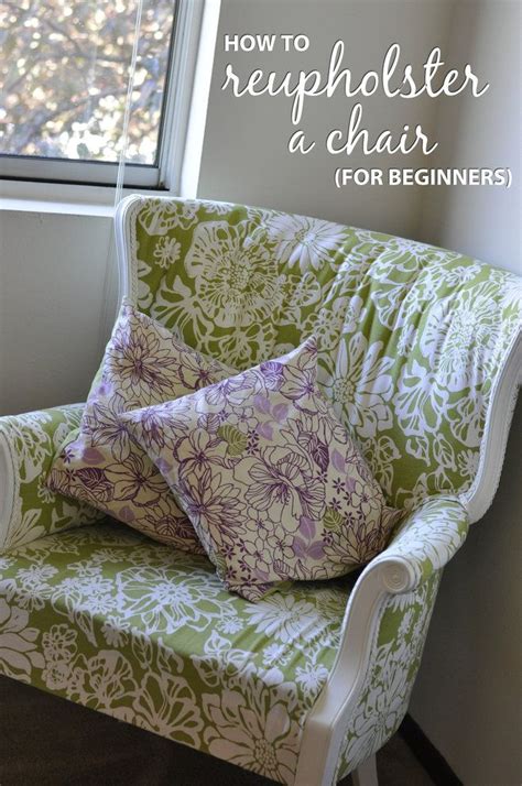 How to reupholster a chair