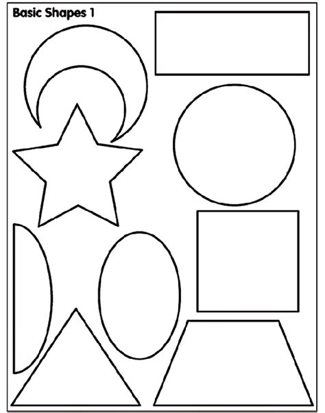 Print this lovely coloring page & give it to kids. Basic Shapes 1 Coloring Page | crayola.com