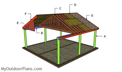 Flat Roof Carport Plans Myoutdoorplans