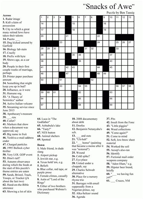 Free Easy Printable Crossword Puzzles For Adults Emma Crossword Puzzles