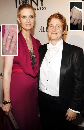 Sex And The Citys Cynthia Nixon And Wife Show Off Their Wedding Rings For First Time