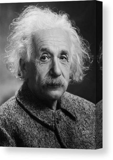 Albert Einstein Portrait Canvas Print Canvas Art By War Is Hell Store