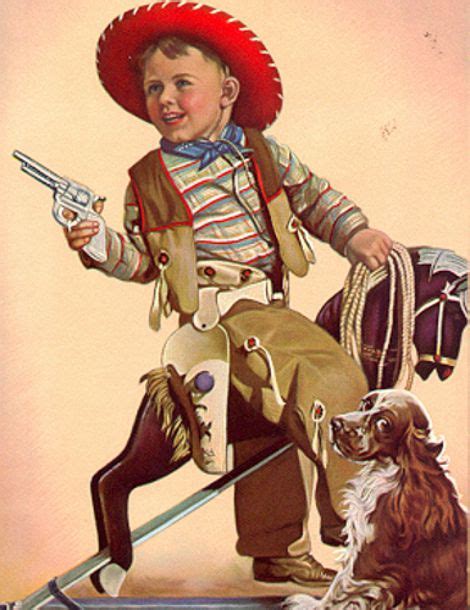 Hiebel Adelaide I Am A Child Cowboy Art Illustrators Western Art