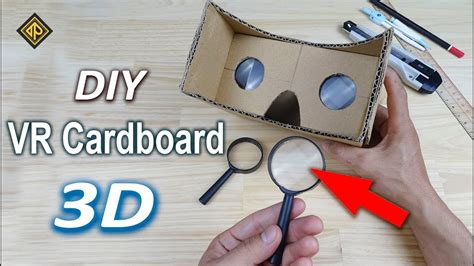 How To Make Simply Vr Cardboard At Home Diy Vr 3d Youtube