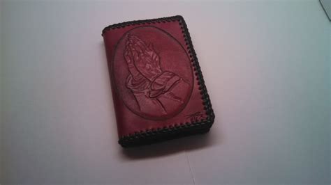Buy Hand Crafted Leather Praying Hands Pocket Sized Alcoholics