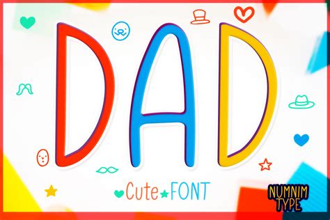 Dad Font By Numnim · Creative Fabrica