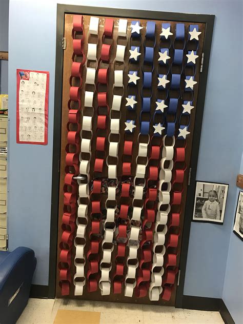 American Flag Classroom Door Decor Homeimprovementtricks History
