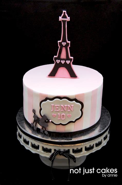 Eggless birthday cake order online near me in 15+ flavors incl. Pink And Black Paris Themed Cake - CakeCentral.com