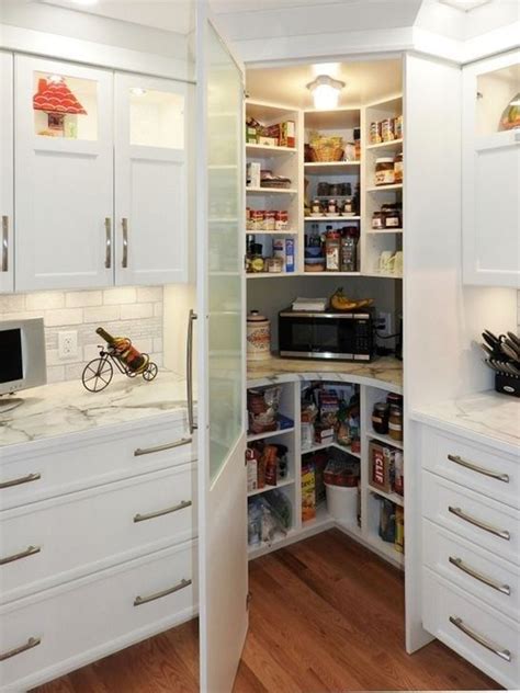 Modern Corner Pantry In The Kitchen Homemydesign