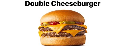 Double Cheeseburger Beef Burger Mcdonalds Au