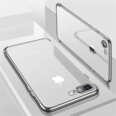 Luxury Ultra Slim Shockproof Silicone Clear Case Cover For Apple Iphone